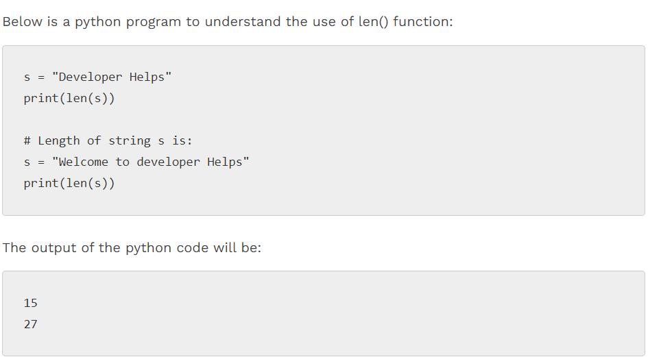 Python len() function | length __len__ vs len() - Developer Helps